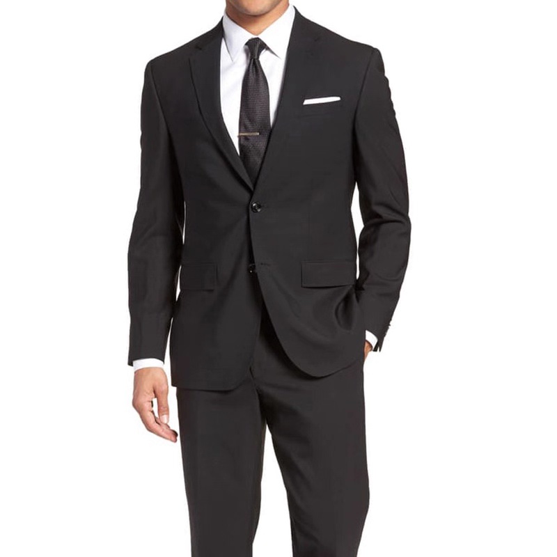 3-Piece Men’s Classic Suit Set – Blazer + Vest + Pants | Timeless Black