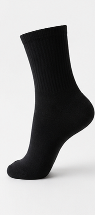 Black Crew Socks - Image 2